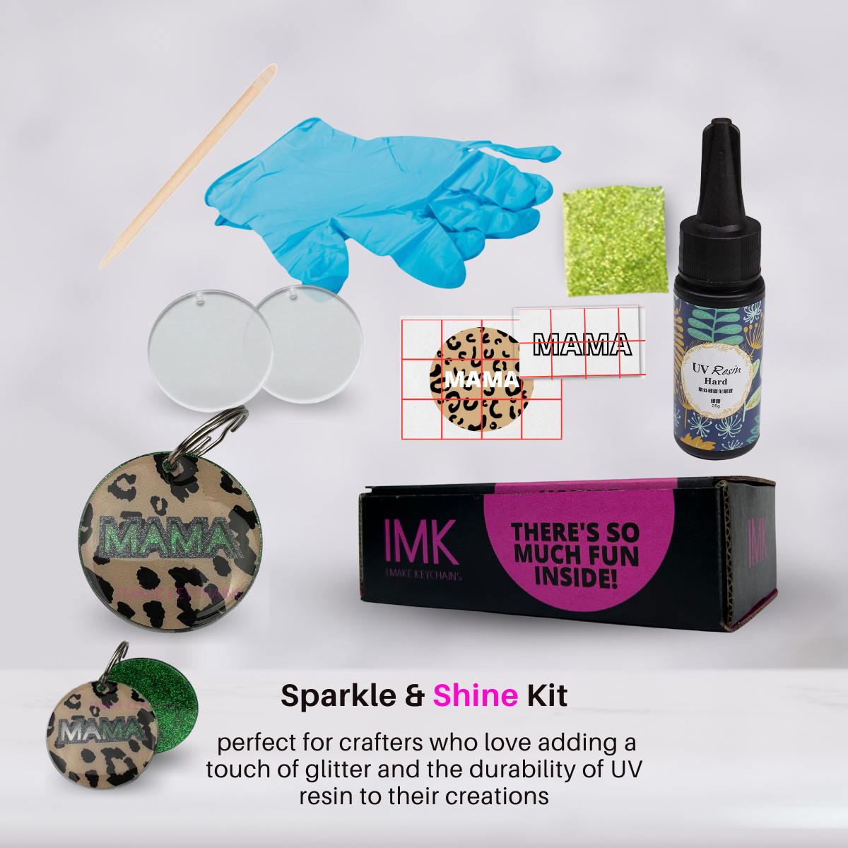MAMA - DIY Keychain Kit (Sparkle & Shine)